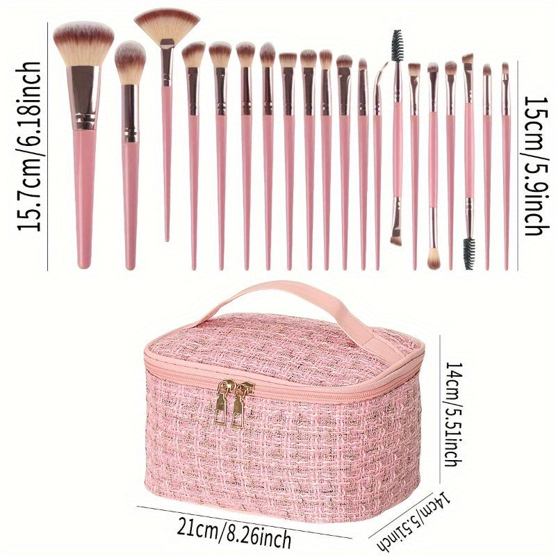 Brushaé™ Supreme Makeup Brush Set – 20/40-Piece Ultra-Soft Face & Eye Tools with Sponges & Travel Case