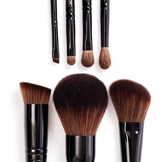 LuxeTouch 7-in-1 Makeup Brush Set