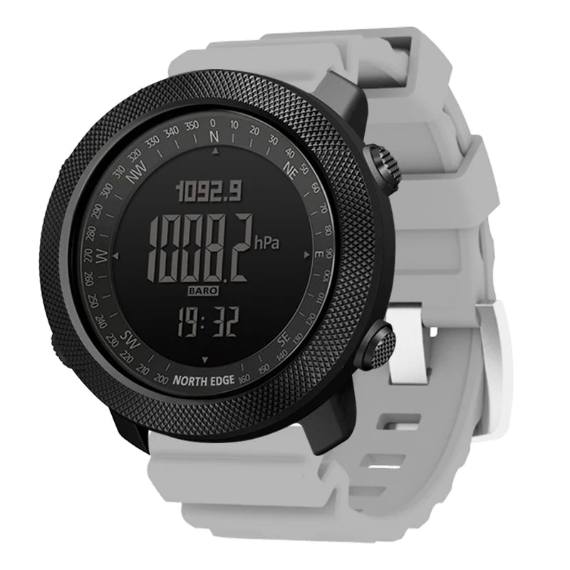 Men's sport Digital watch Hours                                    NORTH EDGE APACHE 3 – Rugged Outdoor Smartwatch with Altimeter, Compass, Barometer &amp; More