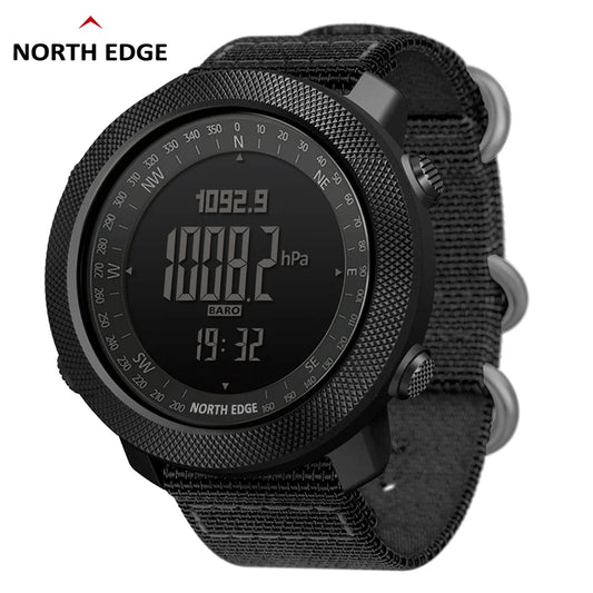 Men's sport Digital watch Hours                                    NORTH EDGE APACHE 3 – Rugged Outdoor Smartwatch with Altimeter, Compass, Barometer &amp; More