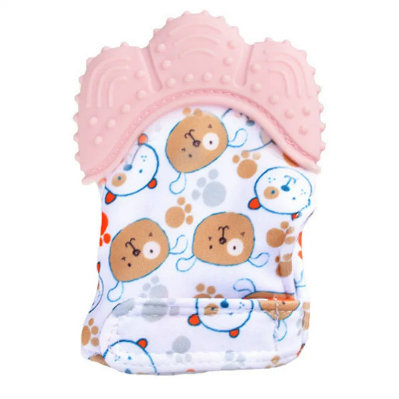Silicone Baby Teether Pacifier Gloves Mittens Teething Chewable Newborn Nursing Teether Infant BPA Free Soft Sucking Fingers Toy