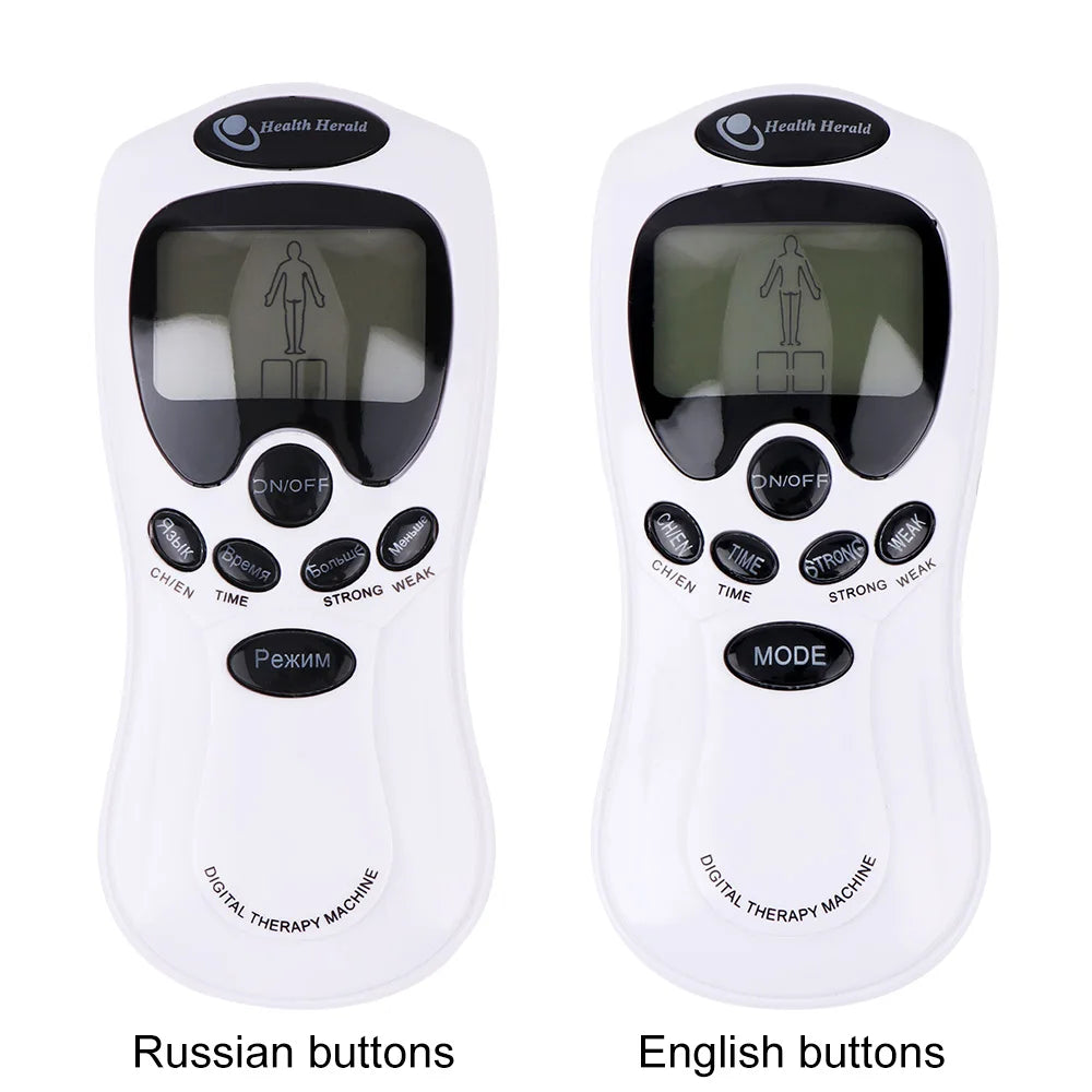 PulseFlex™ 8-Mode Digital Therapy Massager – EMS & TENS Muscle Stimulator for Face & Body Relief