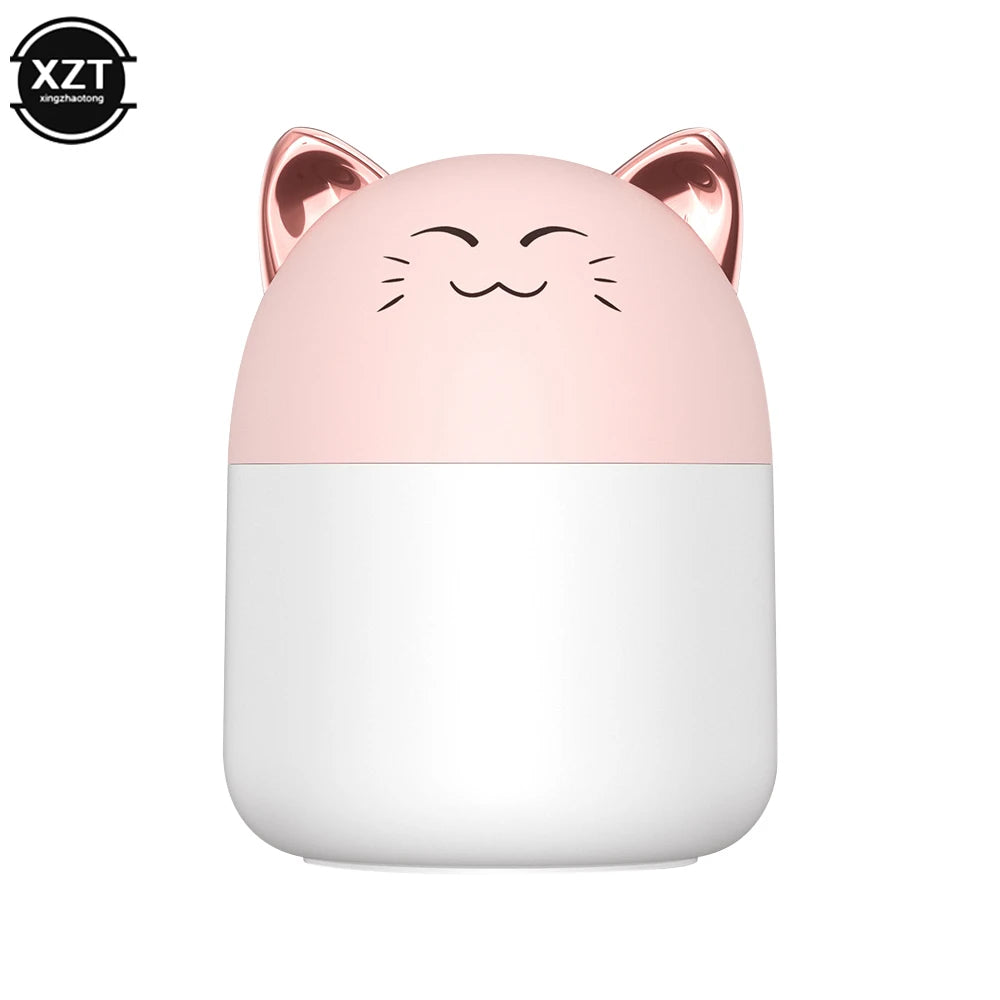 Humidifier With Colorful Atmosphere Light 250ml Capacity Cool Mist Aroma Diffuser Home Bedroom Humidifier Purifier