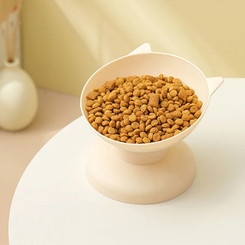 Raised Cat and Dog Food Bowl with Guard