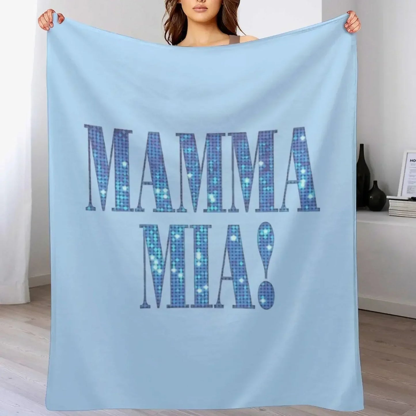 New Mamma Mia -disco- Throw Blanket Travel Weighted Blankets