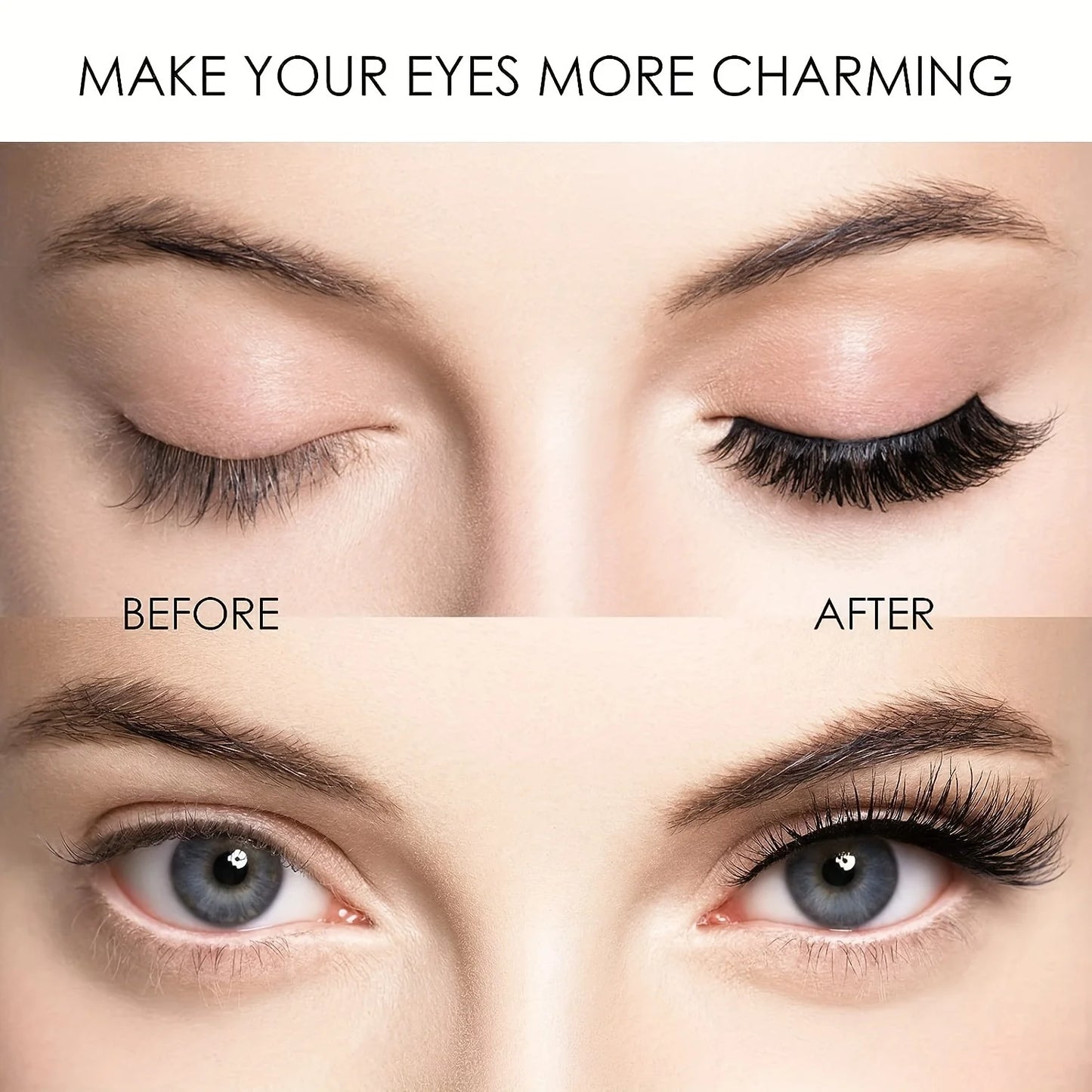 Magnetic Eyelash Kit – 8PCS Reusable Natural Lashes + Tools