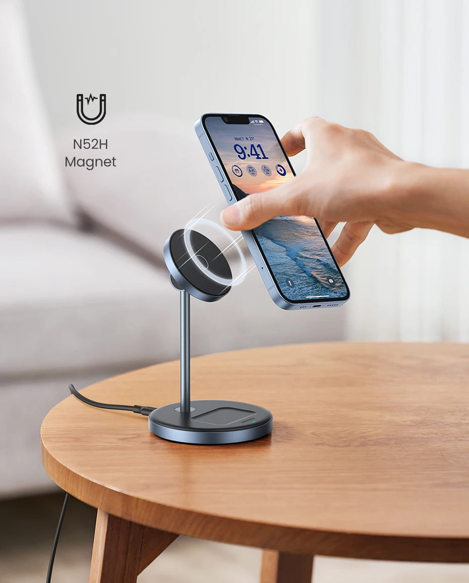 UGREEN Magnetic Wireless Charger Stand 20W Max 2-in-1 Charging Stand For iPhone 15 16 Pro Max/iPhone 14/AirPods Fast Charger