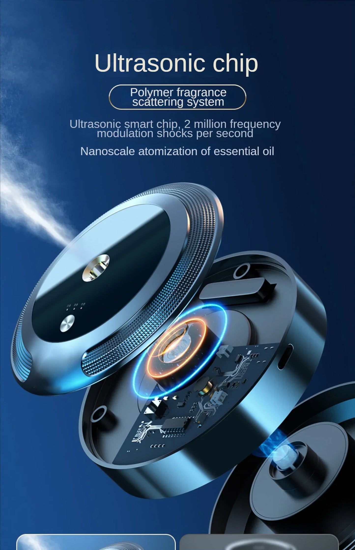 Smart Car Air Freshener Fragrance Diffuser Car Mist Humidifier Essential Oil Diffuser Aromatherapy Interior Accessories