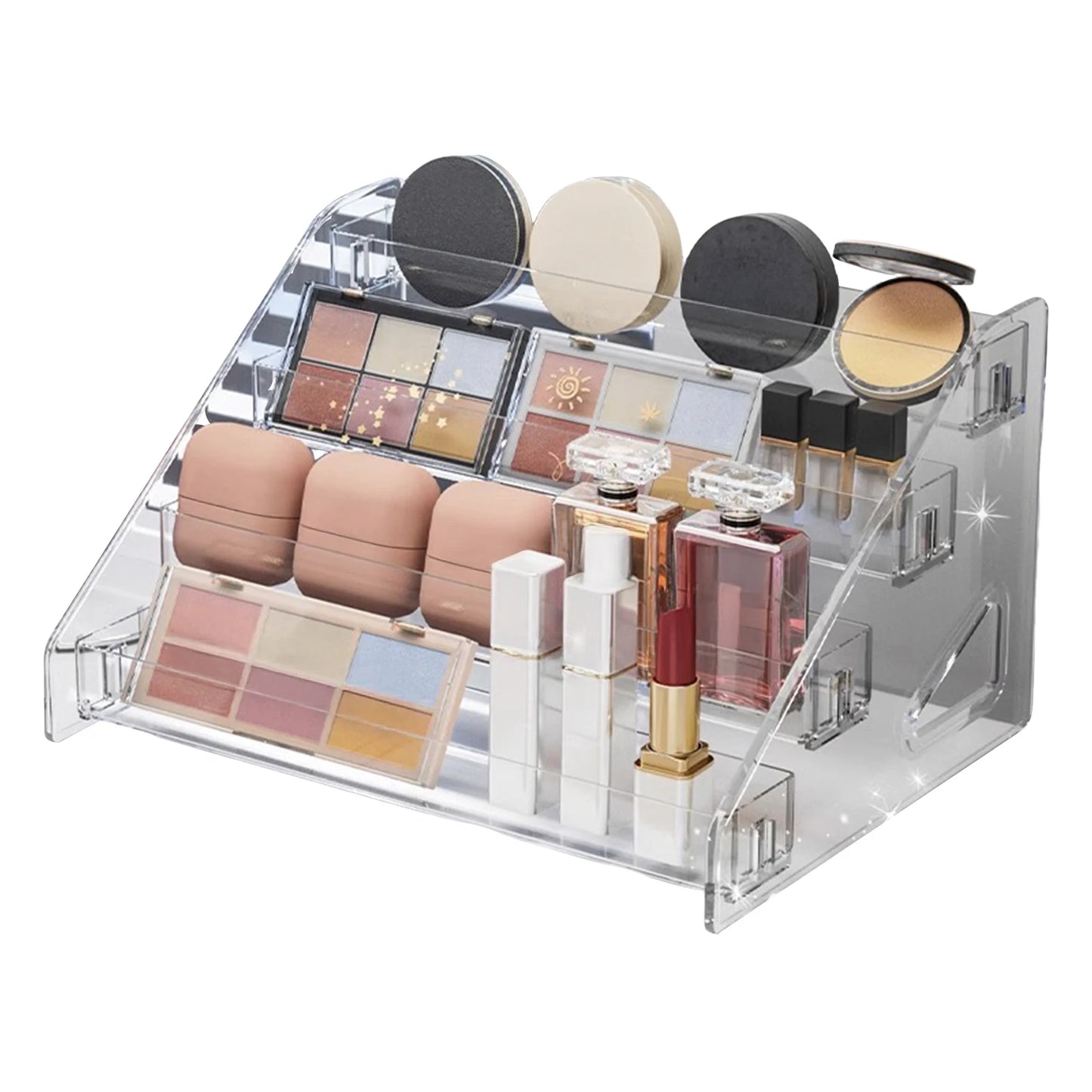 3-7 Layer Transparent Plastic Cosmetic Organizer