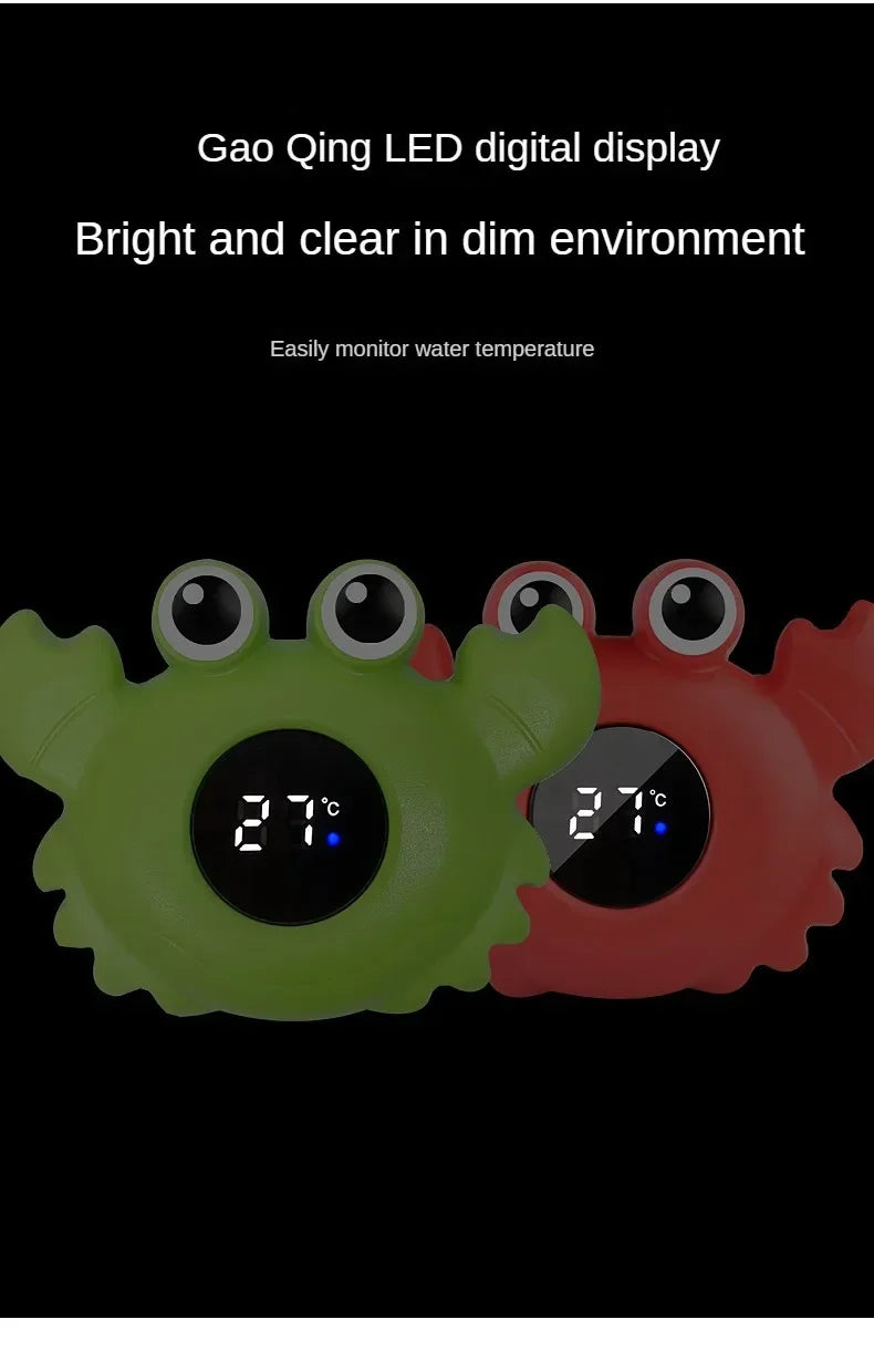 Digital Baby Bath Thermometer – Floating LED Temp Tester with Safety Alarm & Fun Cartoon Design