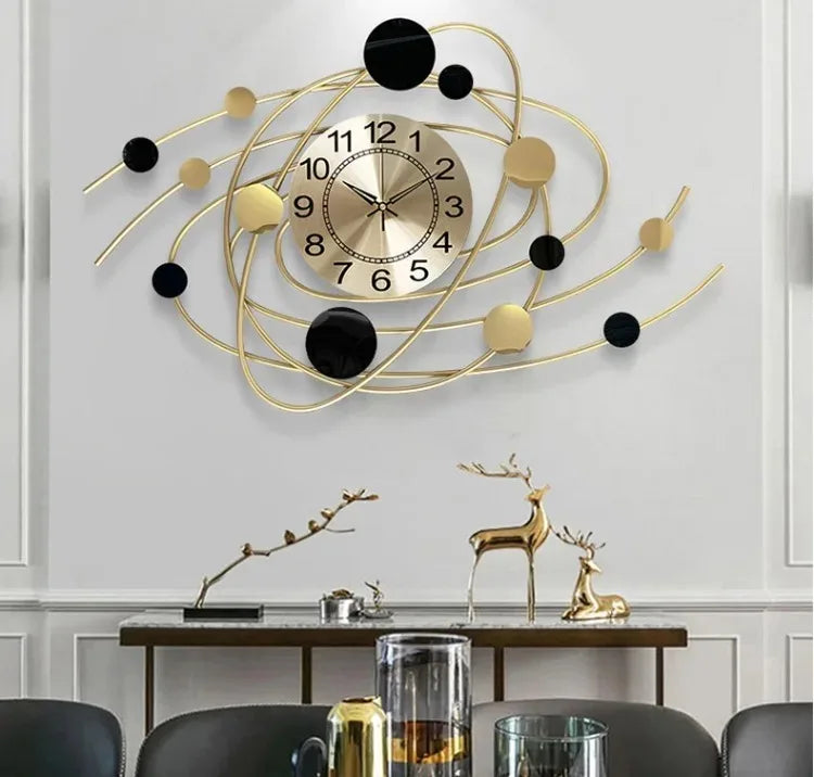 6.6 Inches Luxury Wall Clock For Living Room Modern Wall Clocks Aesthetic Elegant Stylish Kitchen Clock Big Size Decoration Home