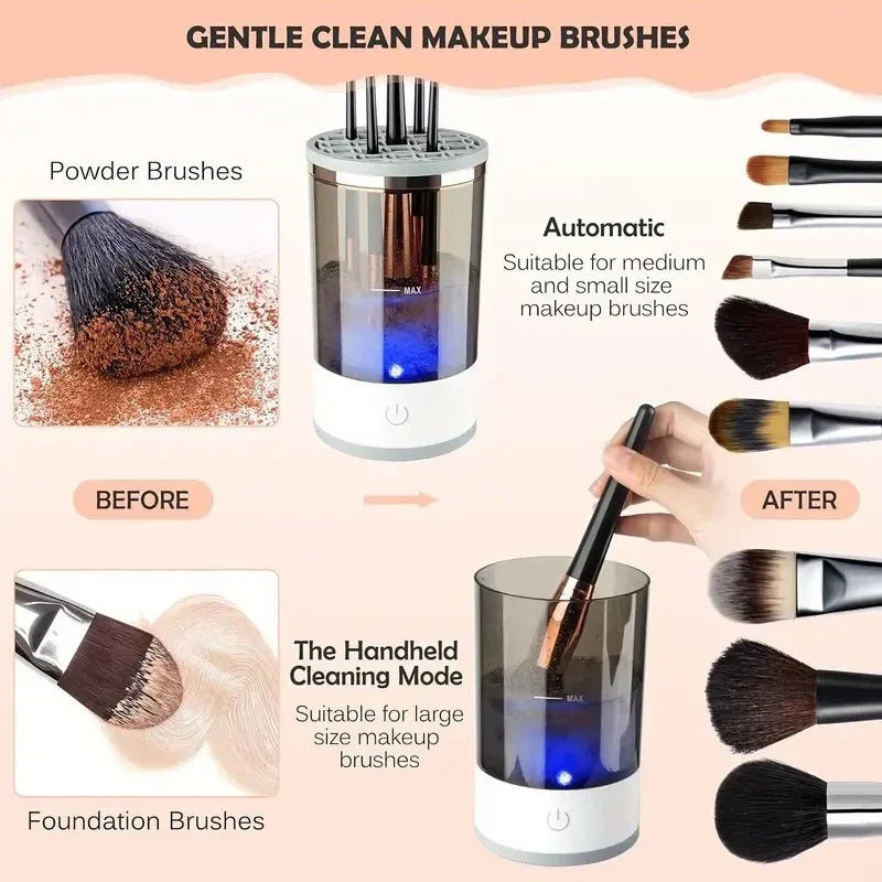 USB Electric Makeup Brush Cleaner – Fast, Mess-Free Cleaning in Seconds