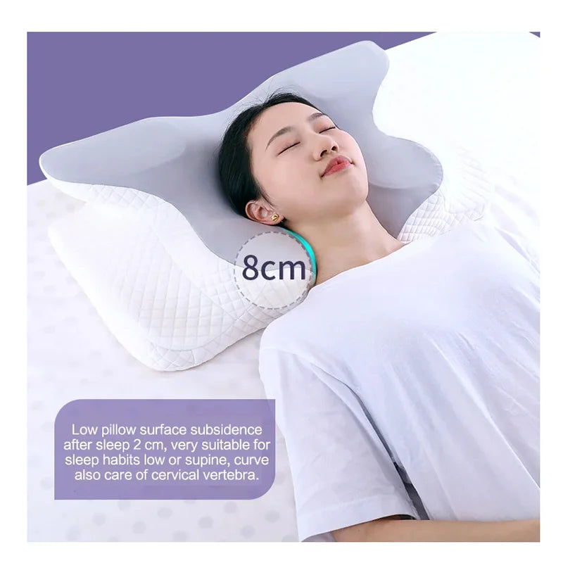 The LuxeContour™ Butterfly Pillow – Sculpted Support, Effortless Sleep