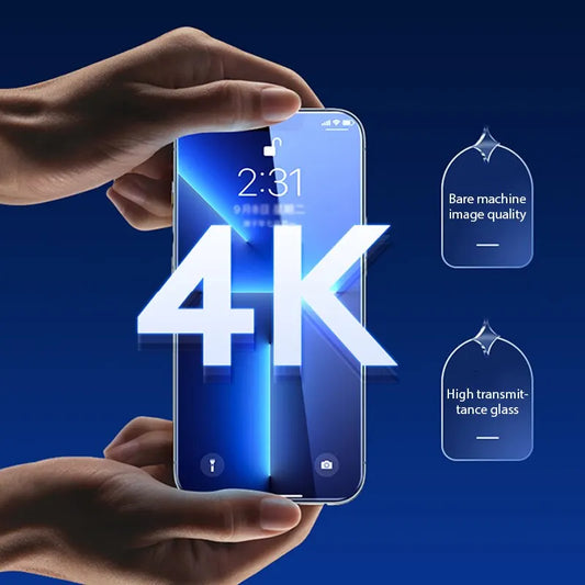 "4-Pack Tempered Glass Screen Protectors for iPhone 11–15 Series – Full Coverage for All Models"