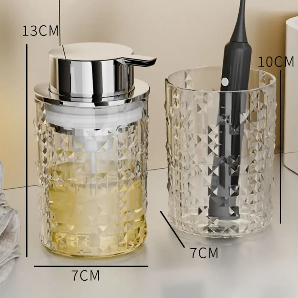 Practical Press Type Soap Dispenser Seal Elegant Soap Pump Jar Luxury PET Lotion Bottle Home