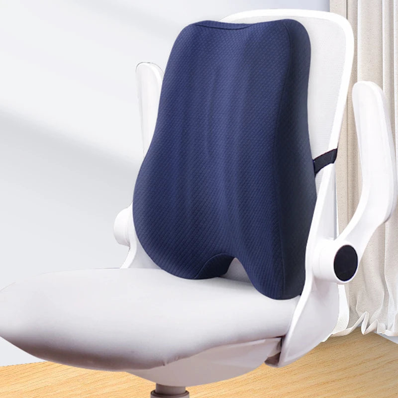 Memory Foam Seat Cushion Waist Back Support Pillow Set Orthopedic Ergonomic Coccyx Relief Hip Lumbar Pad for Office Chair Car