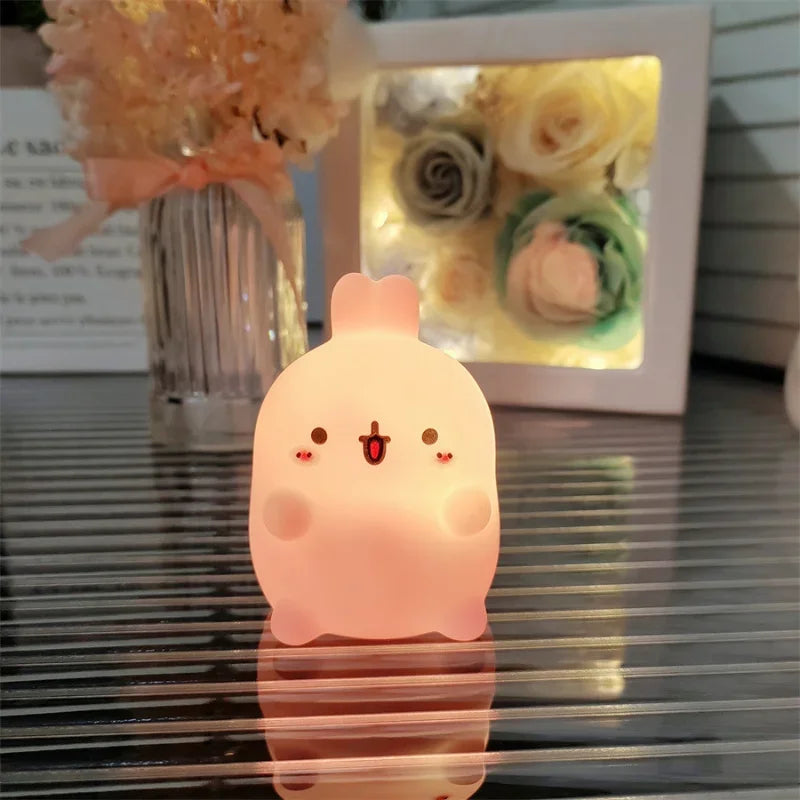Rabbit Night Light – Cute Battery-Powered LED Lamp for Bedroom or Gifts