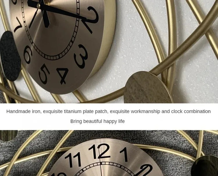 6.6 Inches Luxury Wall Clock For Living Room Modern Wall Clocks Aesthetic Elegant Stylish Kitchen Clock Big Size Decoration Home