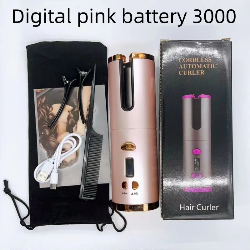 Portable cordless curler