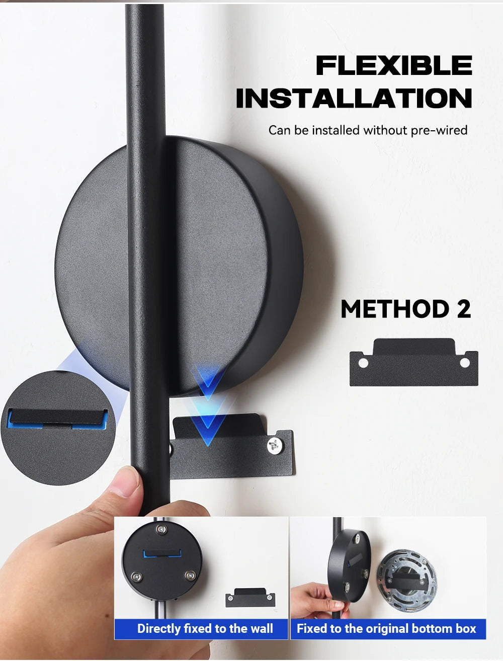 2 Pack Rechargeable Wall lights Interior Wall Sconces 80cm 50cm LED Wall Light with Remote Control for Gameroom Pegboard Bedroom