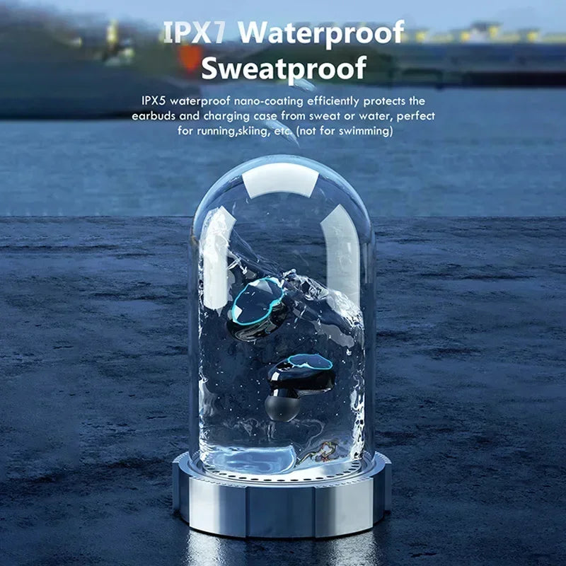 M10 Pro Bluetooth Earbuds – HiFi Stereo Sound with LED Display & Waterproof Design