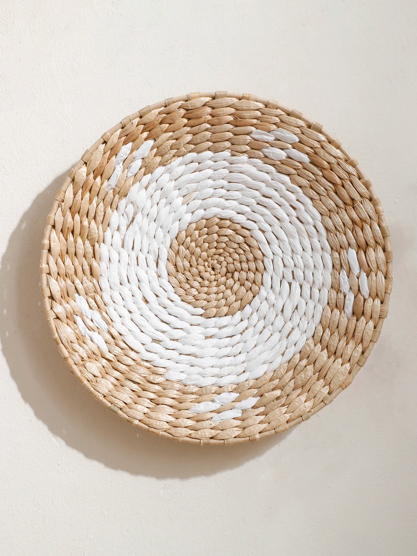 Seagrass Wall Hanging Decor Wall Basket Boho Home Decoration Handmade Natural Wall Art for Kitchen Bedroom Living Room Ornament