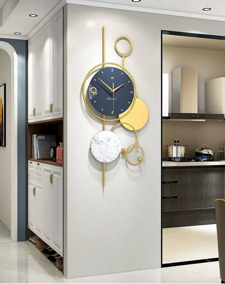 Luxury Living Room Modern Simple Wall Clock Home Decoration When Wall Clocks Creative Quartz Clock Ornaments Home Accessories