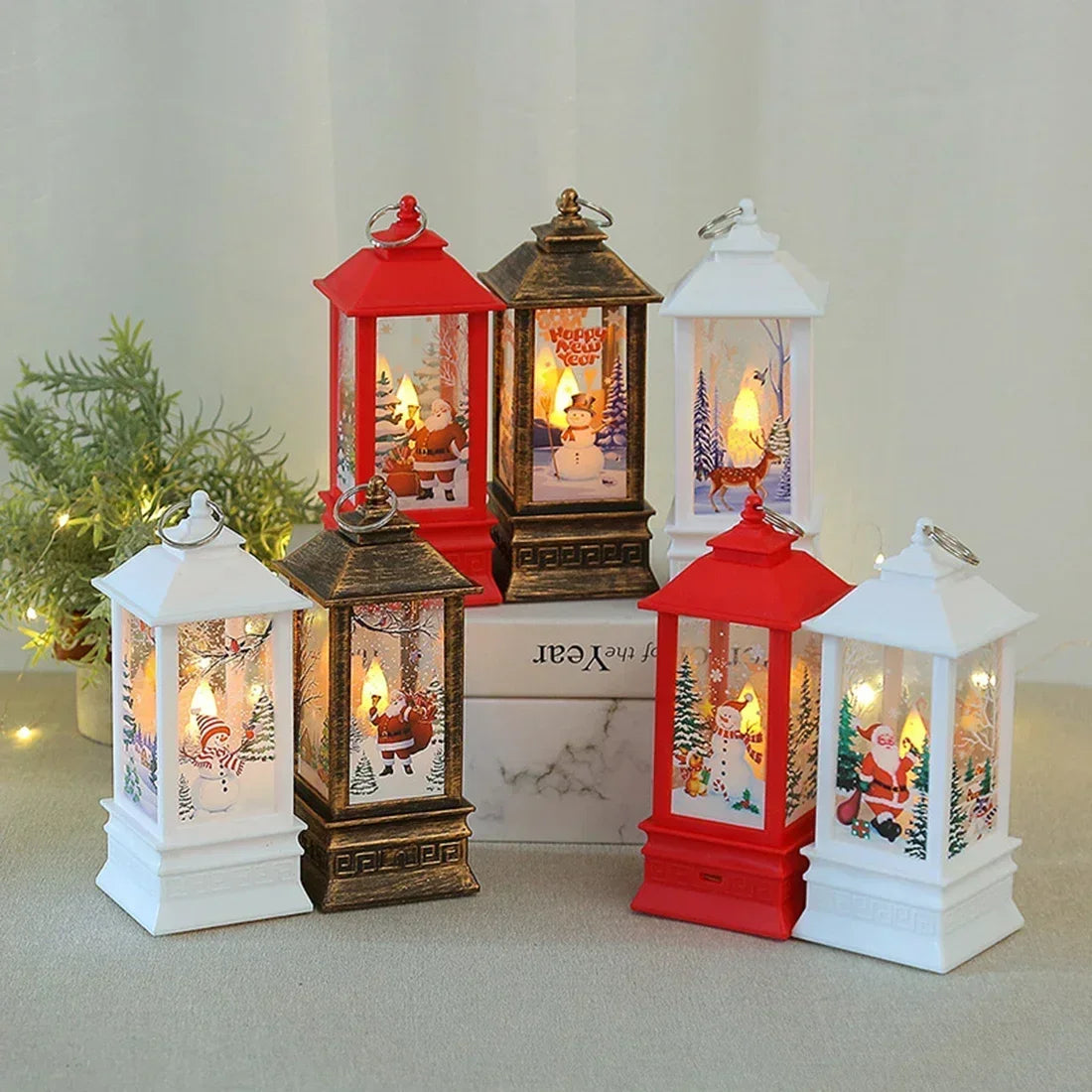 Santa's Glow Lantern - Magical Christmas Wind Light