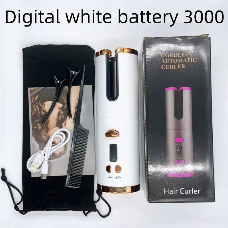 Portable cordless curler