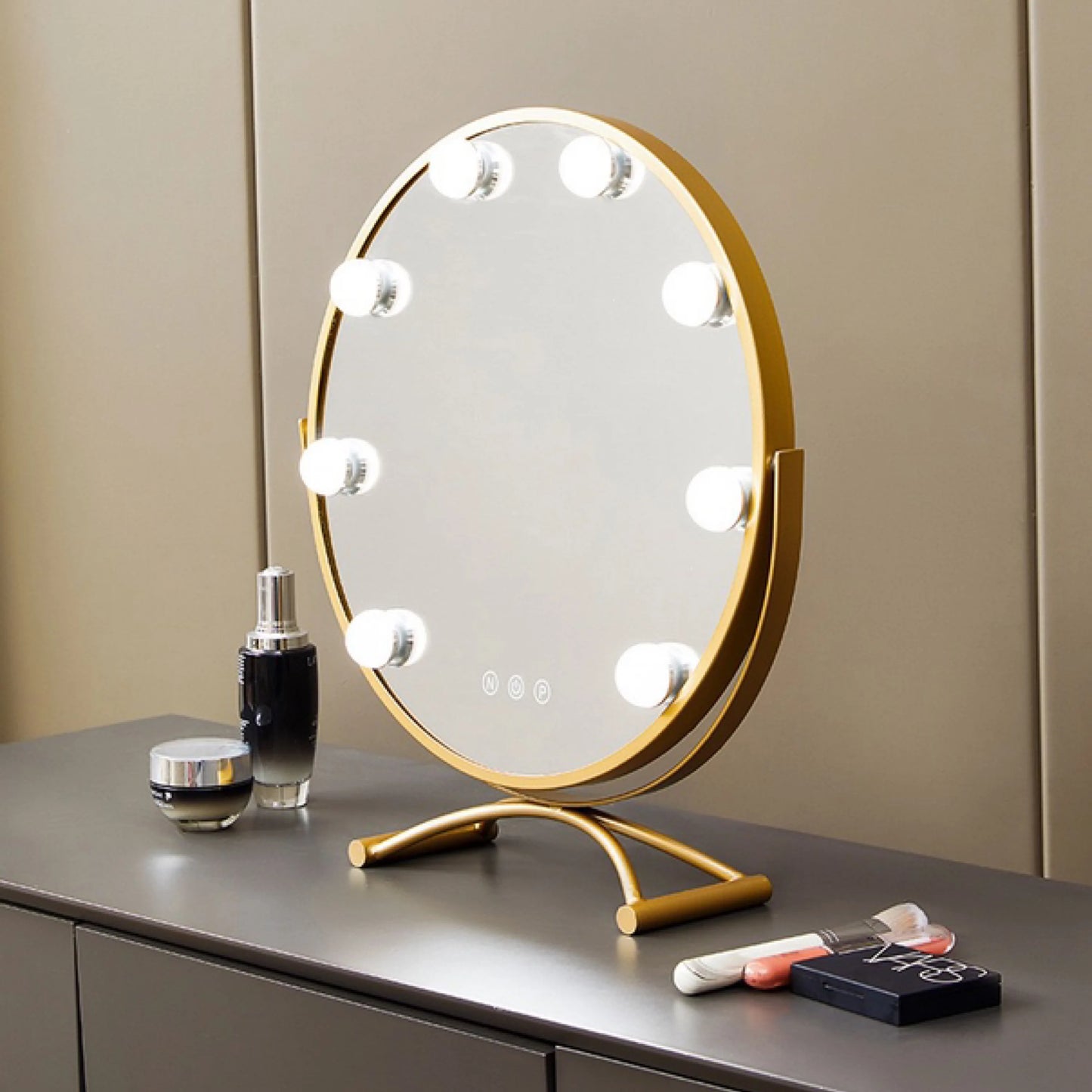 Makeup Mirror with Lights Lighted Cosmetic Vanity Mirror with Led Bulbs for Dressing Bedroom Tabletop Best Gifts for girl women