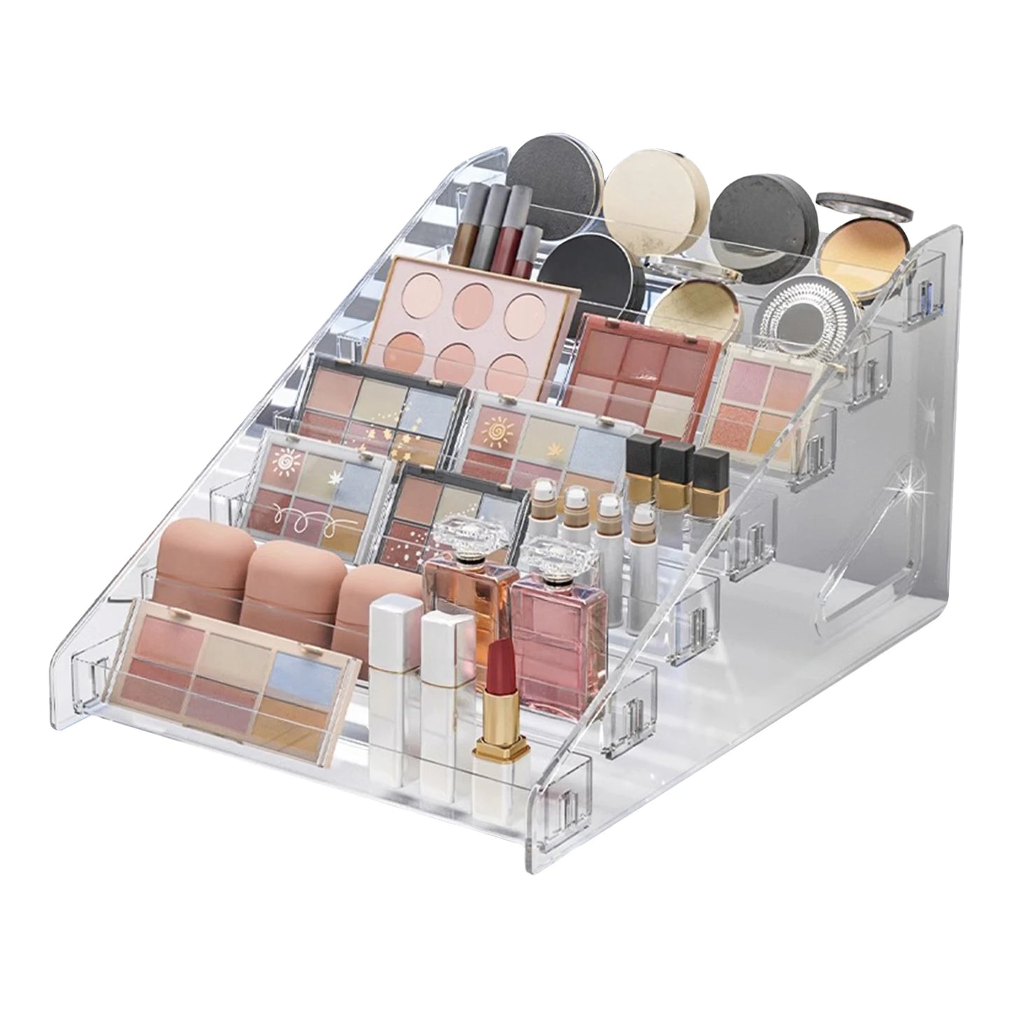 3-7 Layer Transparent Plastic Cosmetic Organizer
