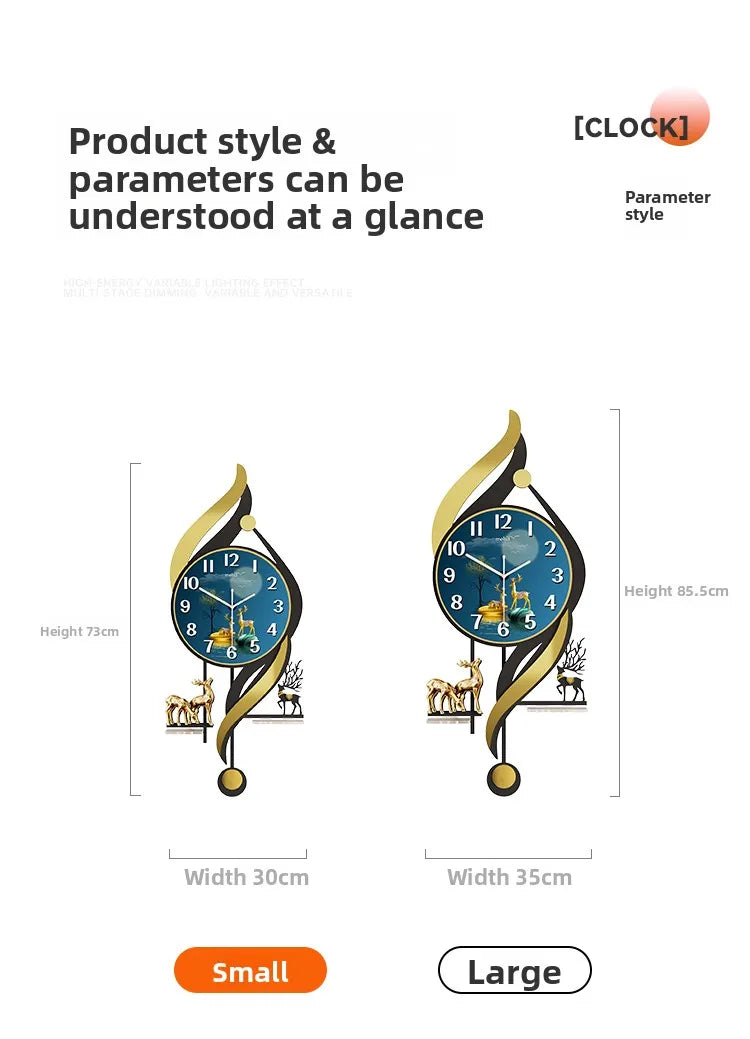 Simple And Modern Home Furnishings Creative Wall Clock Aesthetic Design Silent Digital Clock Restaurant Wall Clock Room Decor