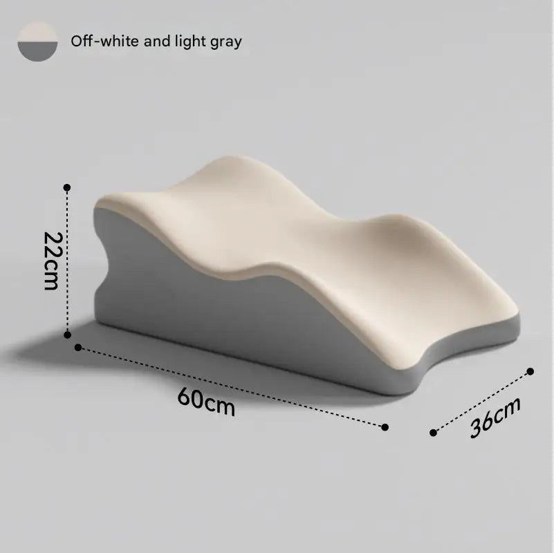 Multi-Position Memory Foam Pillow – Cooling Bed/Floor Cushion for Stomach Sleepers, 60x36x22cm