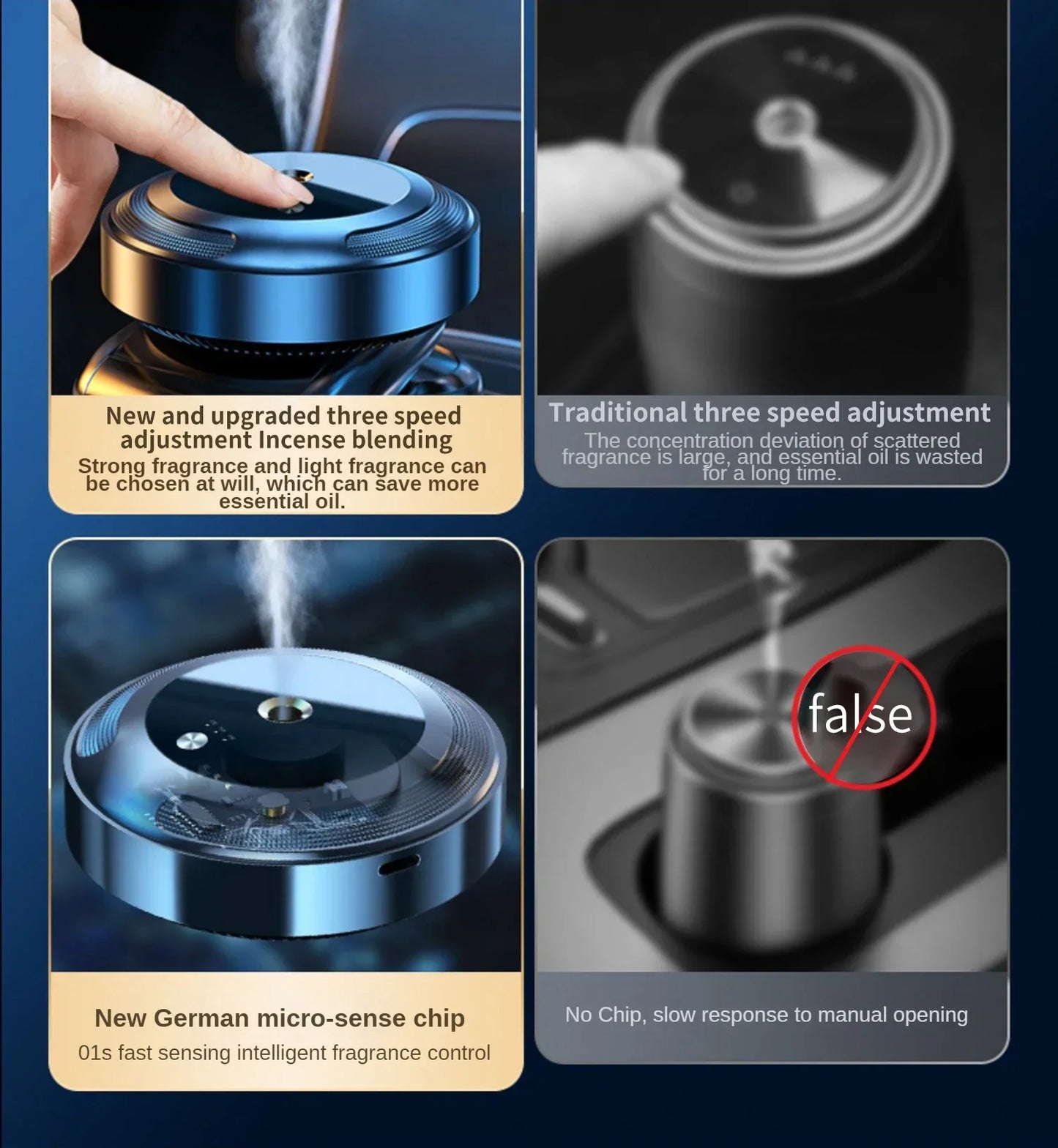 Smart Car Air Freshener Fragrance Diffuser Car Mist Humidifier Essential Oil Diffuser Aromatherapy Interior Accessories