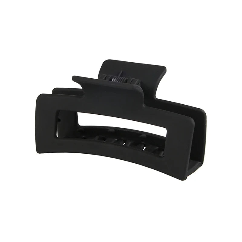 8.5cm 10.5cm Large Square Matte Hair Claw Clip Non Slip Solid Color Shark Hair Clip for Women Girls Hair Accessories