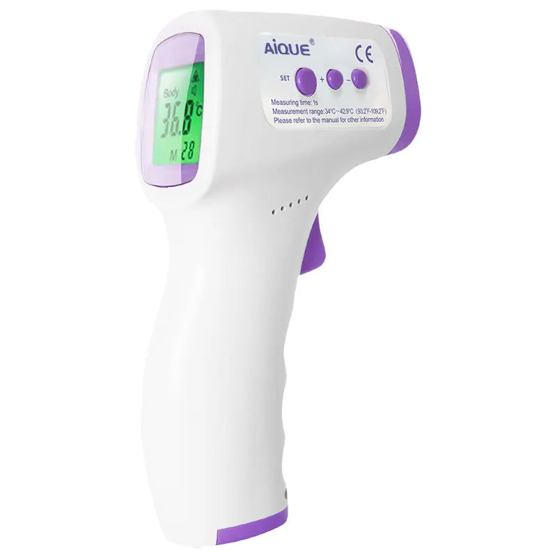 Voice Backlit Forehead Digital Thermometer Non-Contact Infrared Medical Thermometer Body Temperature Fever for Baby Adults