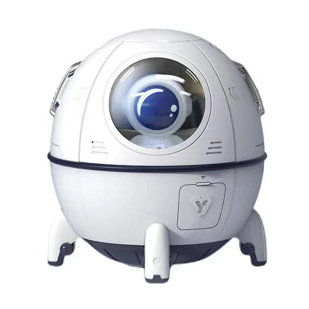 Portable Mini Humidifier,Astronaut Space Small Cool Mist Humidifiers 220ML,USB Desktop Humidifier with Auto Shut Off,Night Light