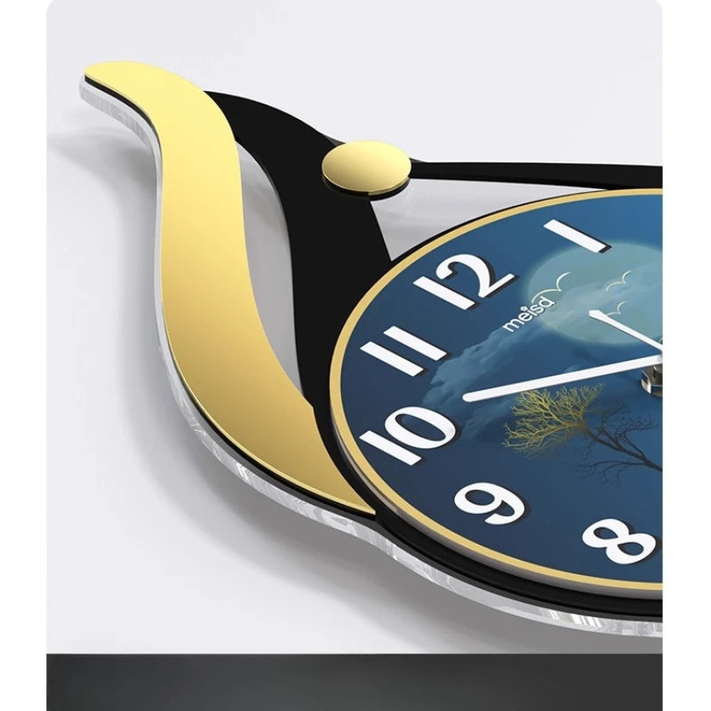 Simple And Modern Home Furnishings Creative Wall Clock Aesthetic Design Silent Digital Clock Restaurant Wall Clock Room Decor