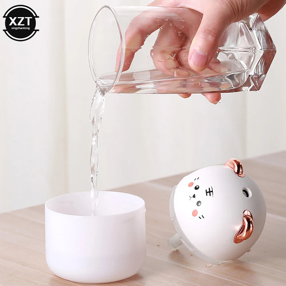 Humidifier With Colorful Atmosphere Light 250ml Capacity Cool Mist Aroma Diffuser Home Bedroom Humidifier Purifier