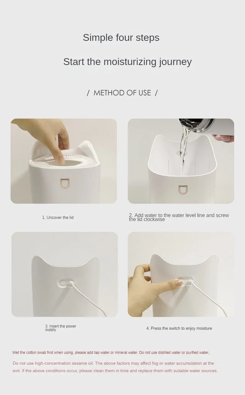 3000Ml Dual Jet Air Humidifier Large Capacity Atomizer Ultrasonic Aroma Diffuser Cool Mist Maker Air Humificador Purifier