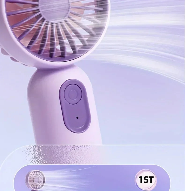 Travel, and Camping Mini Portable Fan USB Charging 3-speed - Handheld Fan for Men and Women Suitable for Office, Outdoor