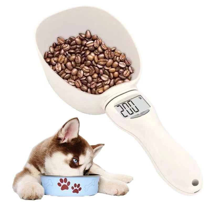 Pet Food Scale Digital Display Kitchen Scale LCD Electronic Precision Weighing Tool Dog Cat Feeding Food Measuring Spoon