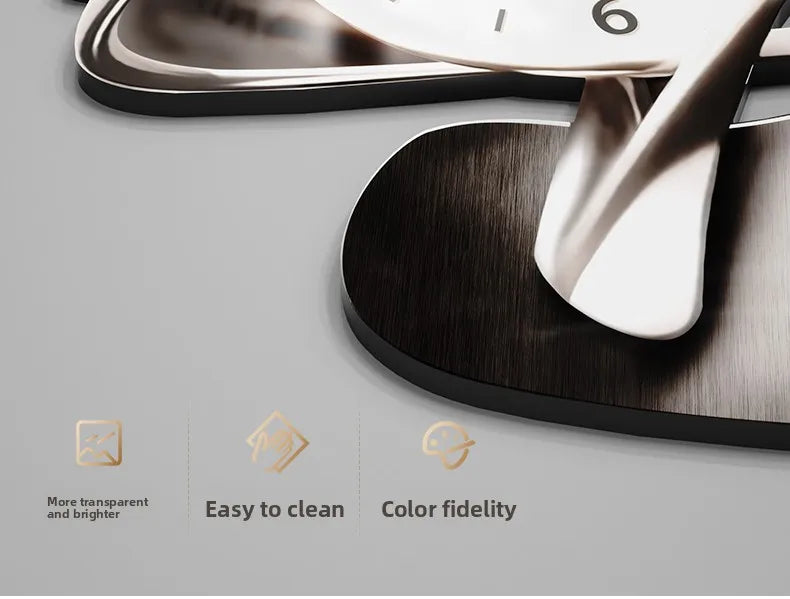 Light Luxury Living Room Decoration Clock High-End Digital Wall Clock Modern Art Home Decor Hanging Painting Wall Watch Mute