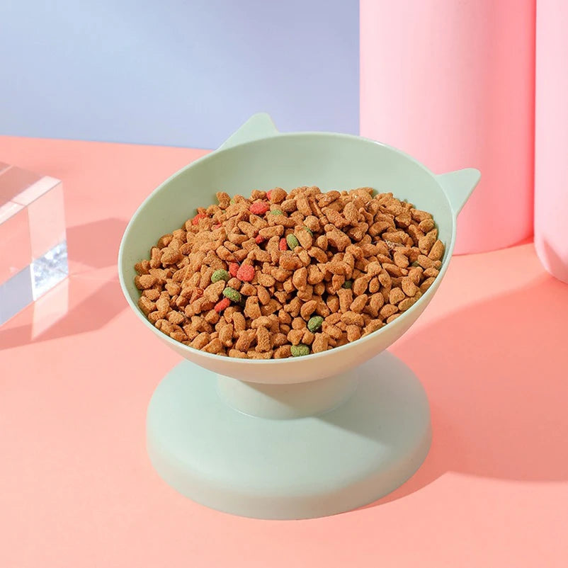 Raised Cat and Dog Food Bowl with Guard
