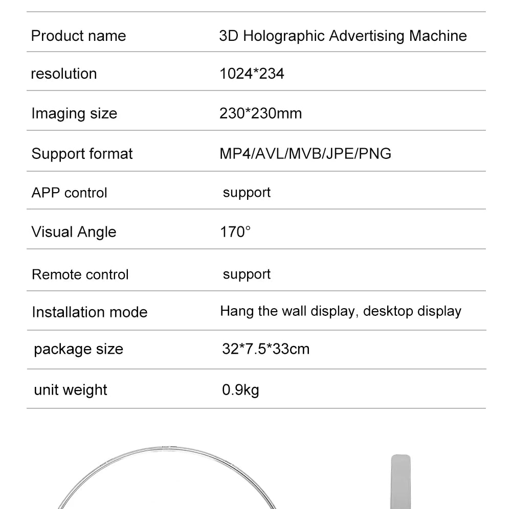 3D holographic fan screen rotating display air virtual stereoscopic imaging led projector wifi outdoor advertising machine