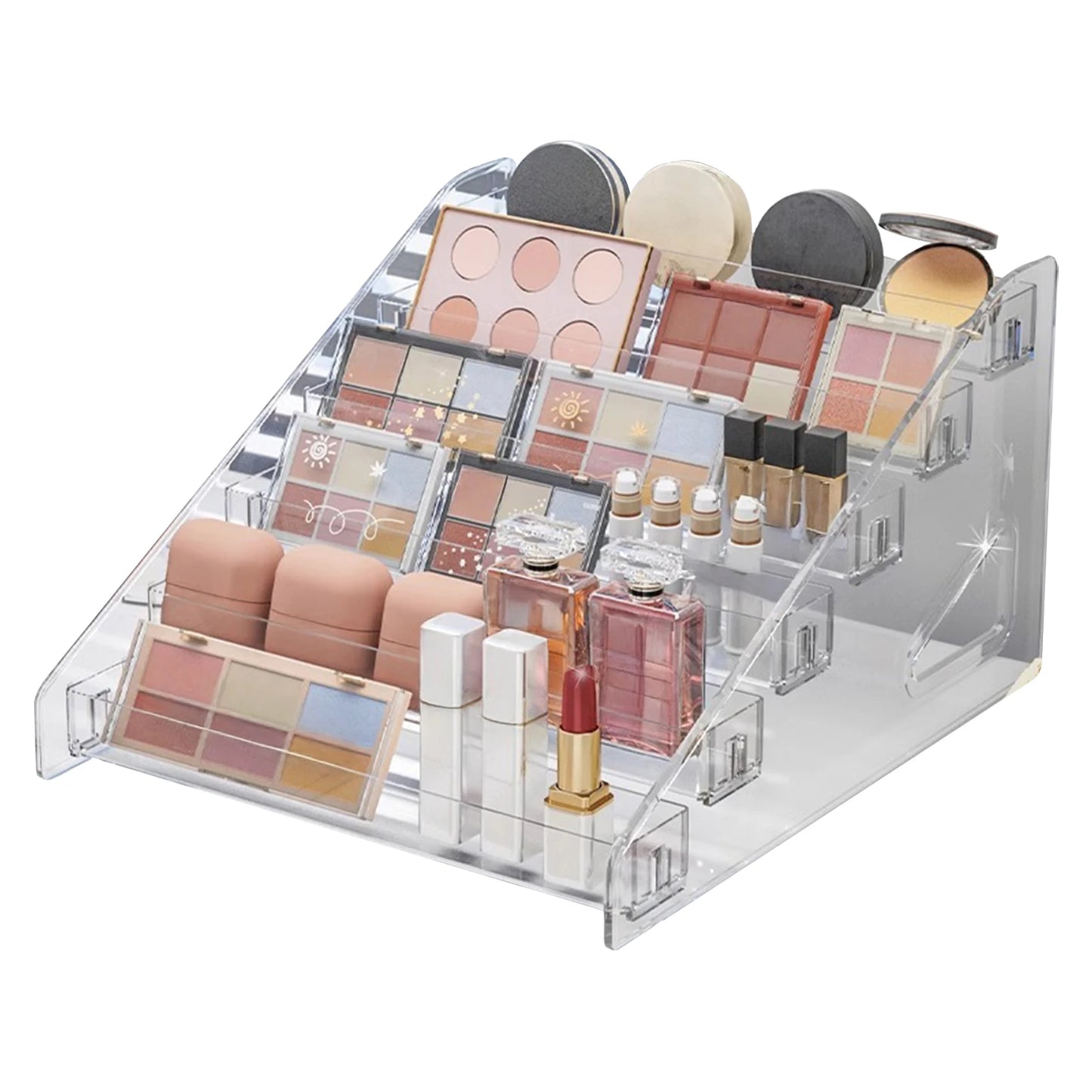 3-7 Layer Transparent Plastic Cosmetic Organizer