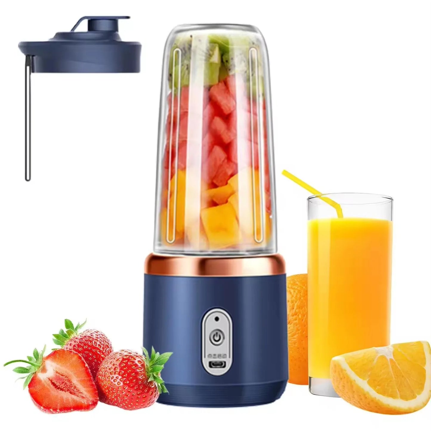 JuiceMate™ Mini Portable Juicer – USB Rechargeable Mixer for Fruits &amp; Veggies