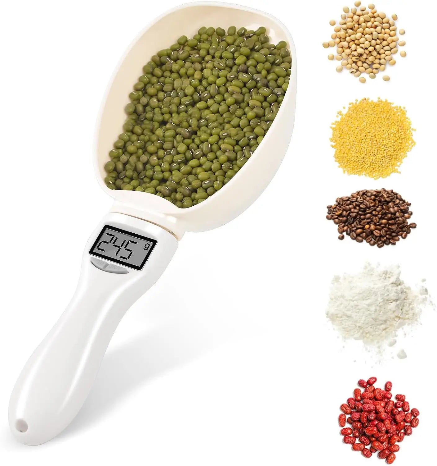 Pet Food Scale Digital Display Kitchen Scale LCD Electronic Precision Weighing Tool Dog Cat Feeding Food Measuring Spoon