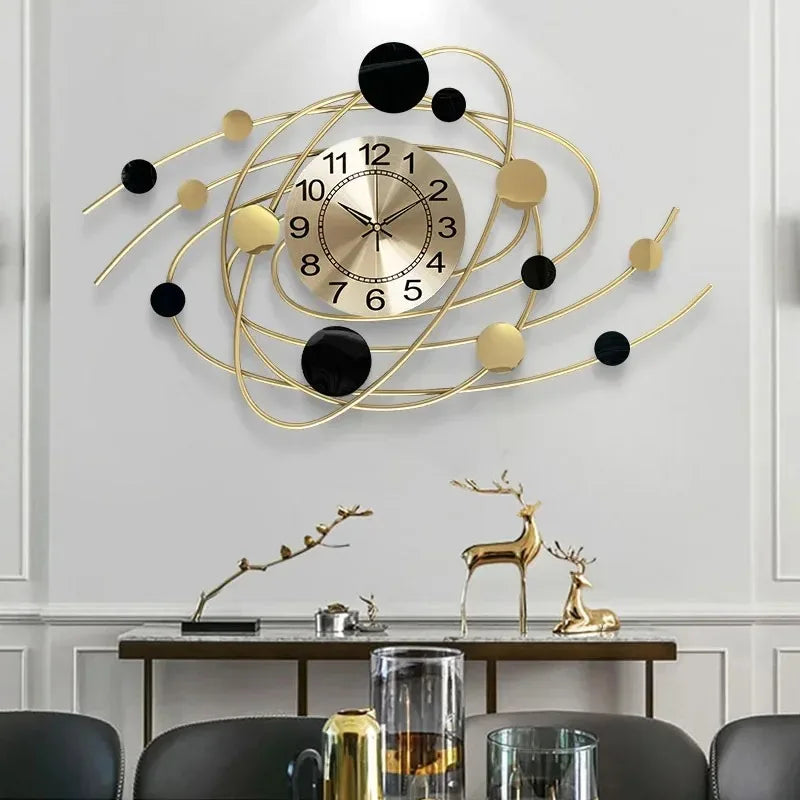 6.6 Inches Luxury Wall Clock For Living Room Modern Wall Clocks Aesthetic Elegant Stylish Kitchen Clock Big Size Decoration Home