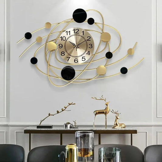 6.6 Inches Luxury Wall Clock For Living Room Modern Wall Clocks Aesthetic Elegant Stylish Kitchen Clock Big Size Decoration Home